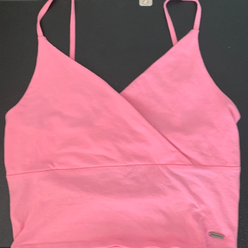 Pink Hollister Crossover Tank